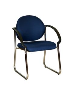 SILLA DE VISITA ELEGANT OFFICE V005 NAVY CHR