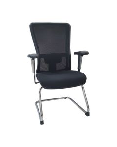 SILLA DE VISITA ELEGANT OFFICE VM200 ALU-NEGRO