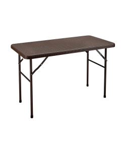 MESA PLEGABLE DE 4 PIES RATAN CHOCOLATE