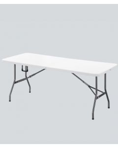 MESA PLEGABLE DE RATAN BLANCA 6 PIES Raenco