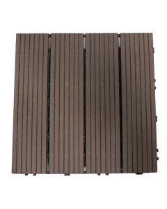 PISO WPC EXTERIOR DECK COFFEE 300X300X20MM