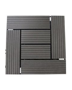 PISO WPC EXTERIOR DECK LIGHT GREY 300X300X20MM