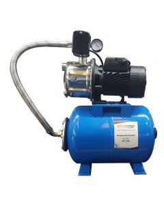 BOMBA DE AGUA 1.0HP C/TANQUE PRESION DE 24Lts