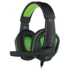 AUDIFONO T-DAGGER GAMING COOK T-RGH100 BK/GREEN 3.5MM