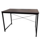 MESA PARA COMPUTADORA CH-0037-116 MARRÓN CON PATAS NEGRAS