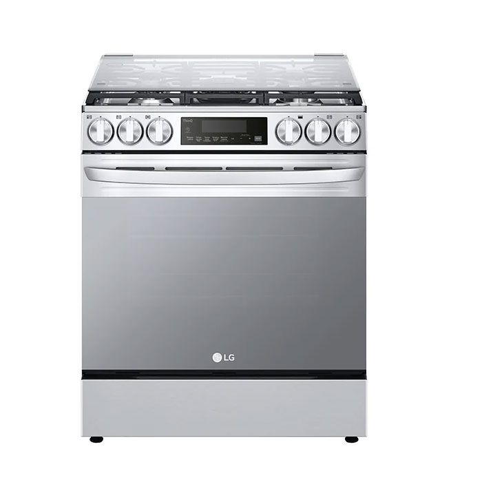 Compra Horno individual eléctrico LG de 6.3 pies cúbicos con freidora de  aire -LREL6323D