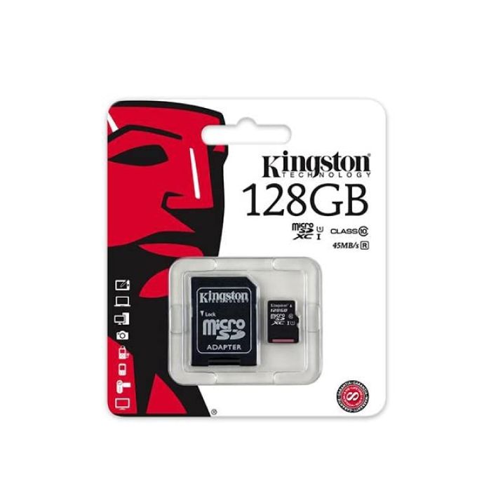 MEMORIA 128GB KINGSTON MICROSD CLASS 10